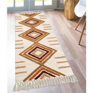 NEW Boho Geometric Area Rug
